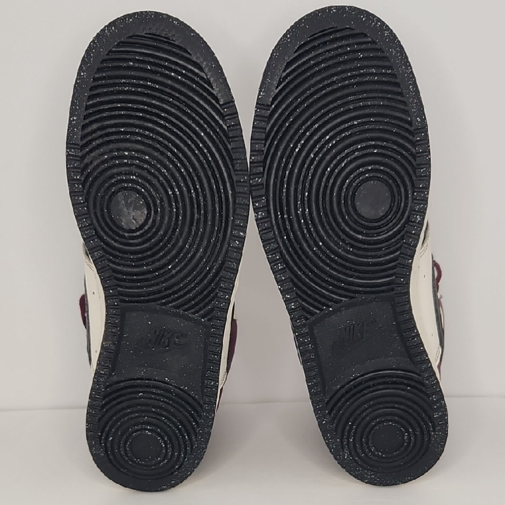 Nike Maroon and Black High-Top Sneakers - Picture 6 of 7